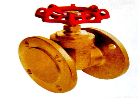 Flanged Forged Brass Gate Valve For Water Air Oil Wear Resistant
