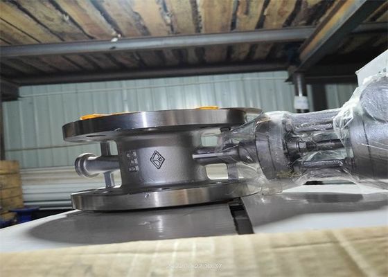 Triple Eccentric Stainless Steel Flanged Butterfly Valve Metal Seal