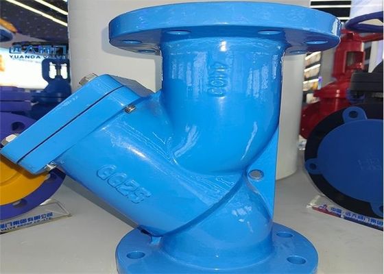 Flange Ends Y Strainer Valve 100mm Size Compact Structure