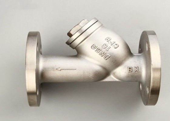 ANSI Rustproof Cast Steel Y Type Strainer , 304 Stainless Steel Y Strainer Flanged