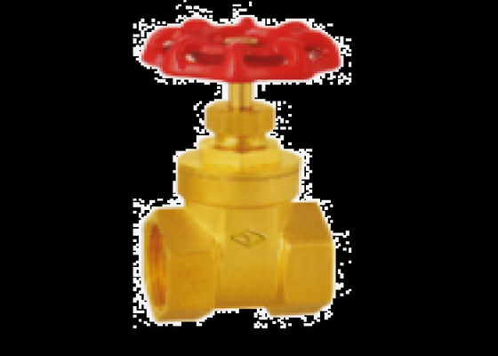 Internal Thread Brass Gate Valve , Handwheel Lightweight Brass Valve For Water